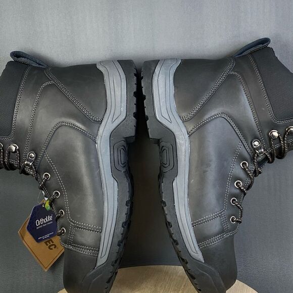 Hi-Tech Trencher Workboot shoe Soft Toe Men's Size 12 Black - Picture 4 of 8